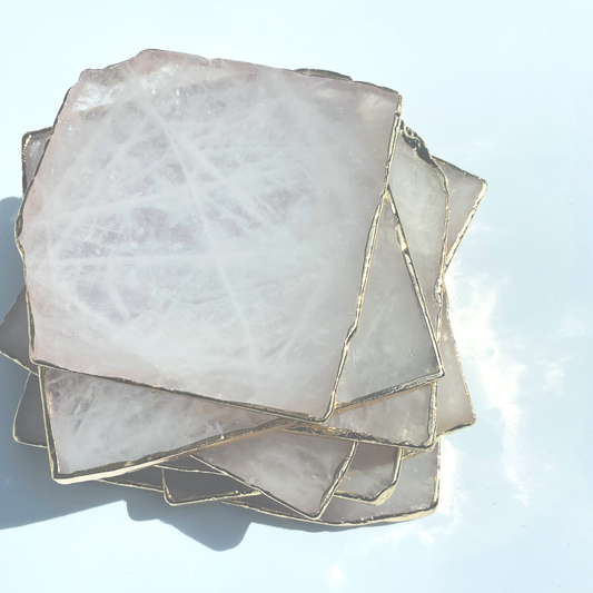 Clear Quartz Crystal Coaster